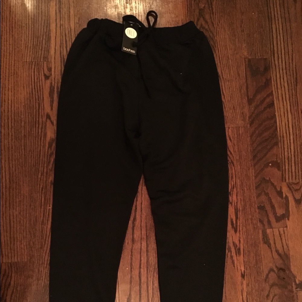 Black boohoo full length joggers